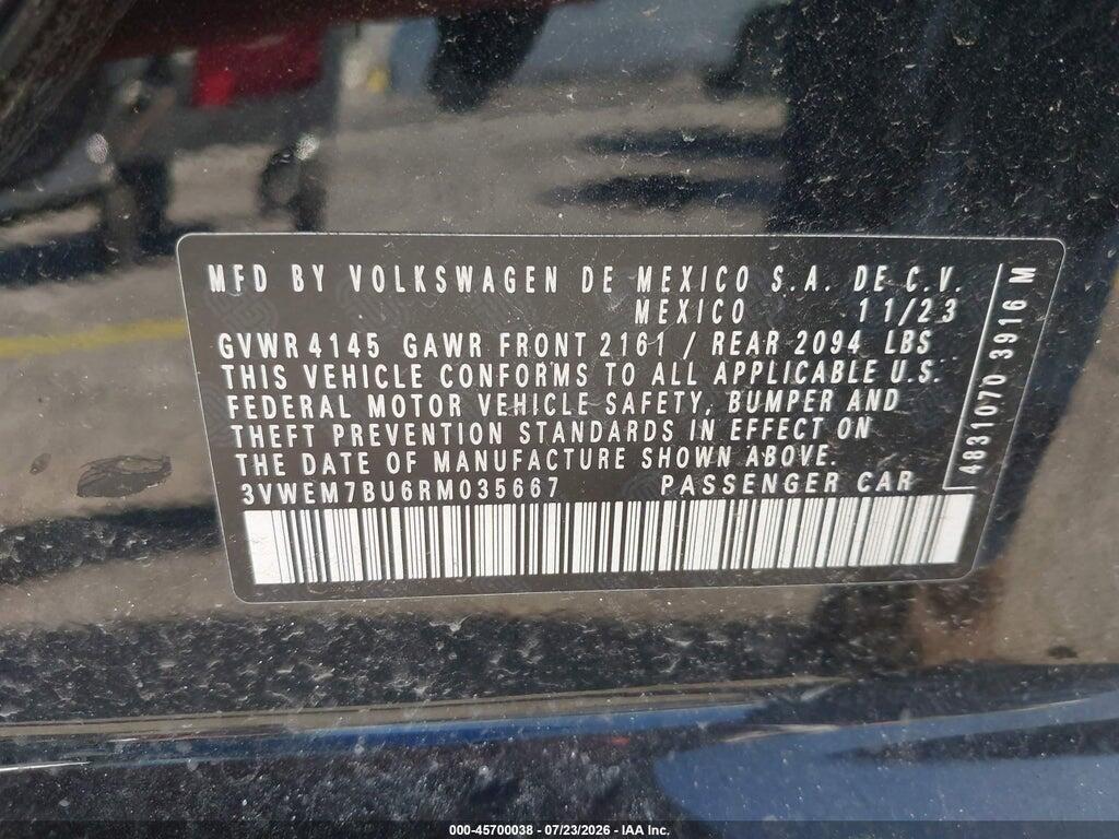 3VWEM7BU6RM035667 2024 VOLKSWAGEN JETTA photo no. 9