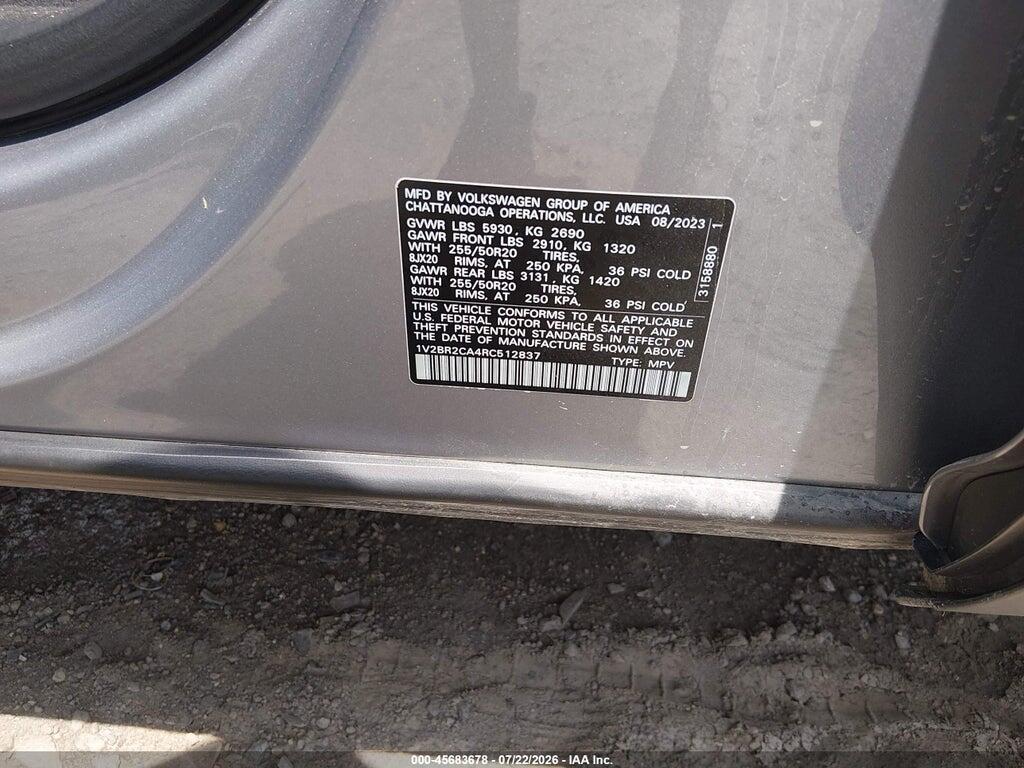 1V2BR2CA4RC512837 2024 VOLKSWAGEN ATLAS photo no. 9
