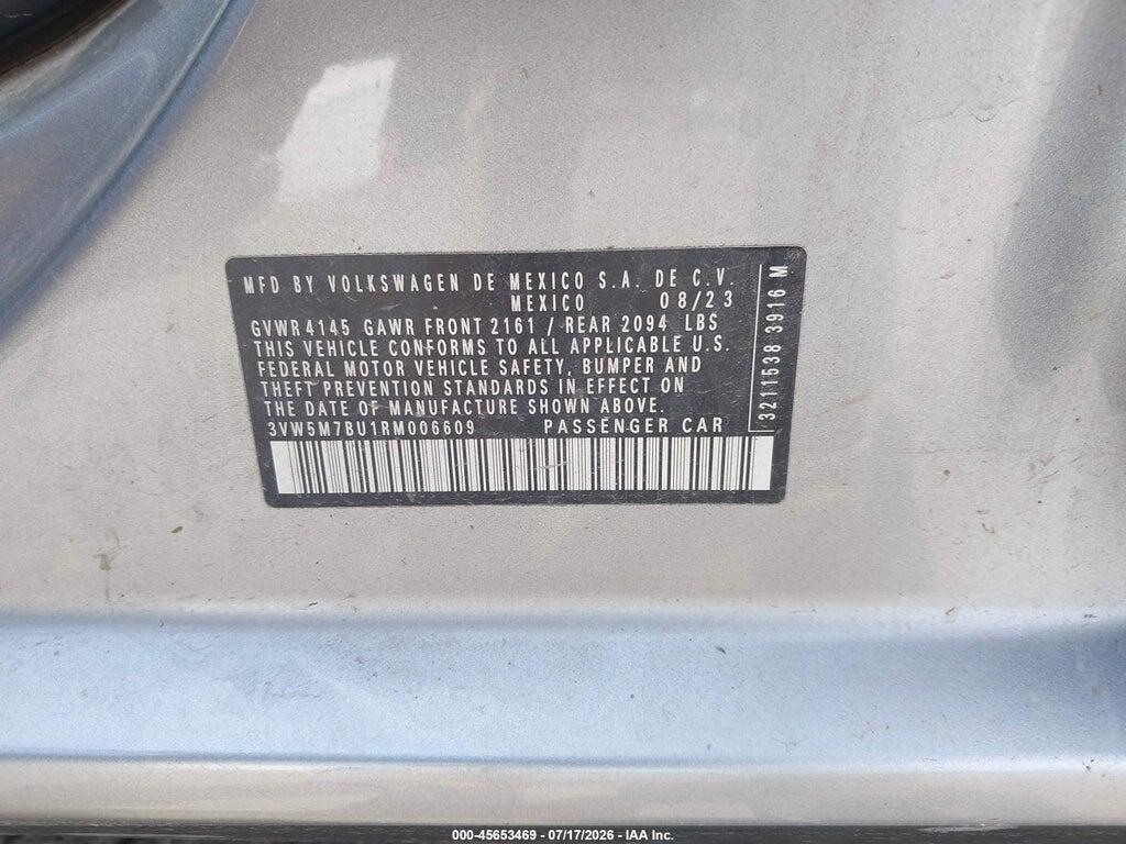 3VW5M7BU1RM006609 2024 VOLKSWAGEN JETTA photo no. 9
