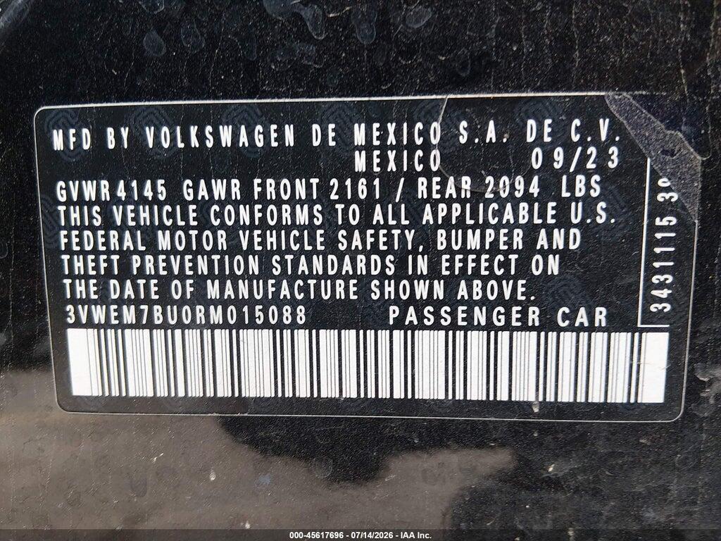 3VWEM7BU0RM015088 2024 VOLKSWAGEN JETTA photo no. 9