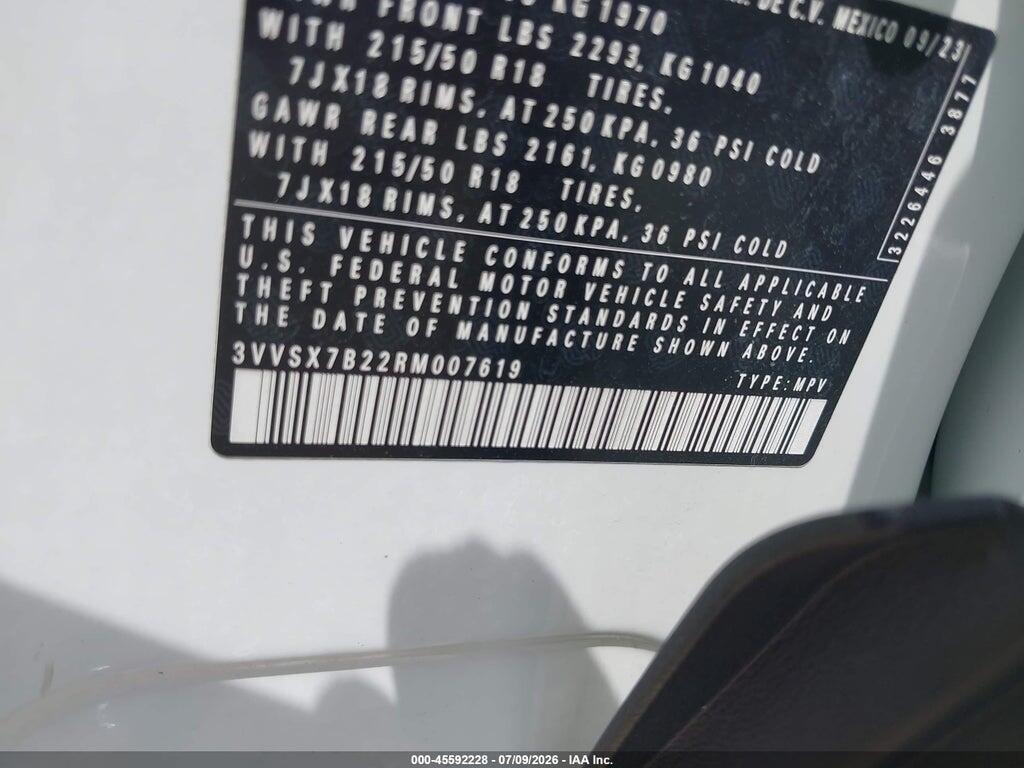 3VVSX7B22RM007619 2024 VOLKSWAGEN TAOS photo no. 9