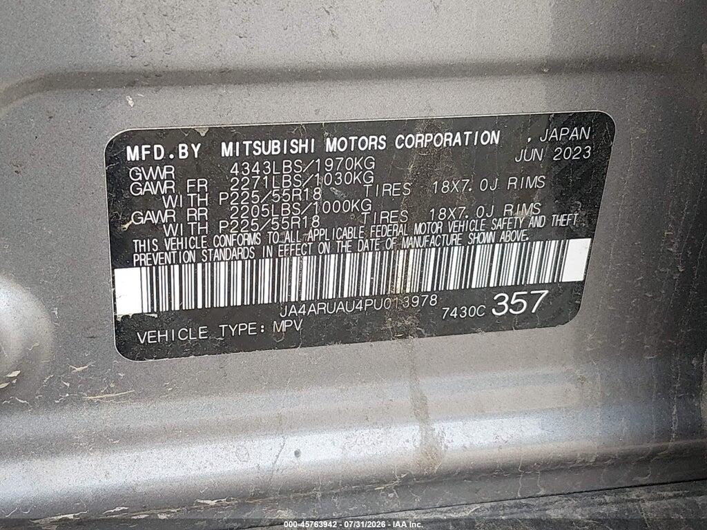 JA4ARUAU4PU013978 2023 MITSUBISHI OUTLANDER SPORT photo no. 9