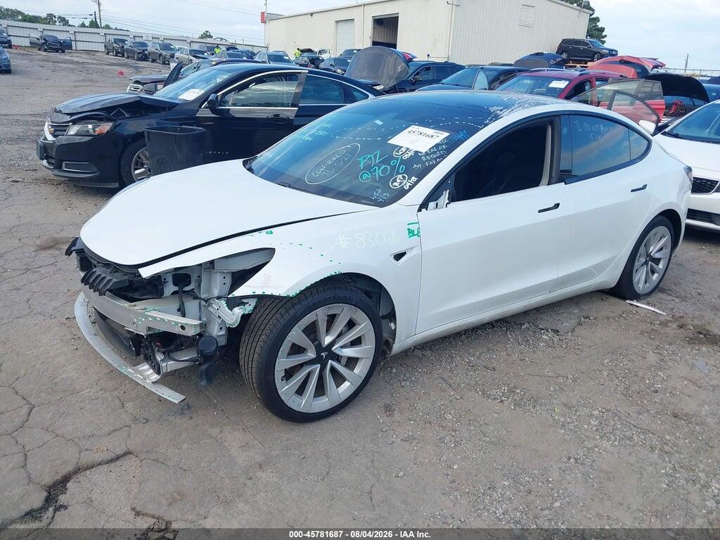 5YJ3E1EA5MF850350 2021 TESLA MODEL 3 photo no. 2