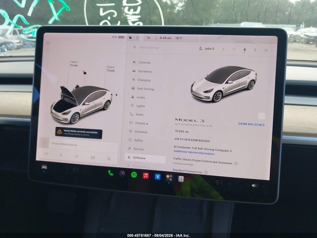 5YJ3E1EA5MF850350 2021 TESLA MODEL 3 photo no. 7