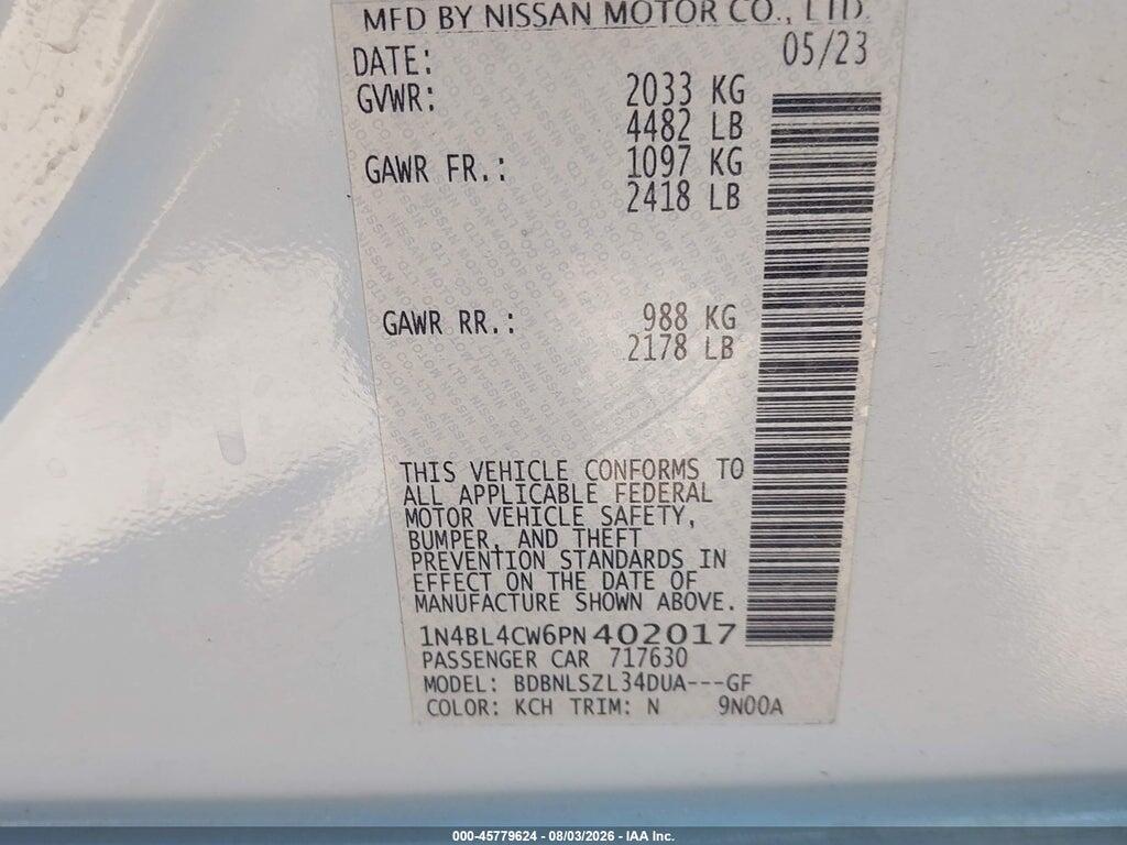 1N4BL4CW6PN402017 2023 NISSAN ALTIMA photo no. 9