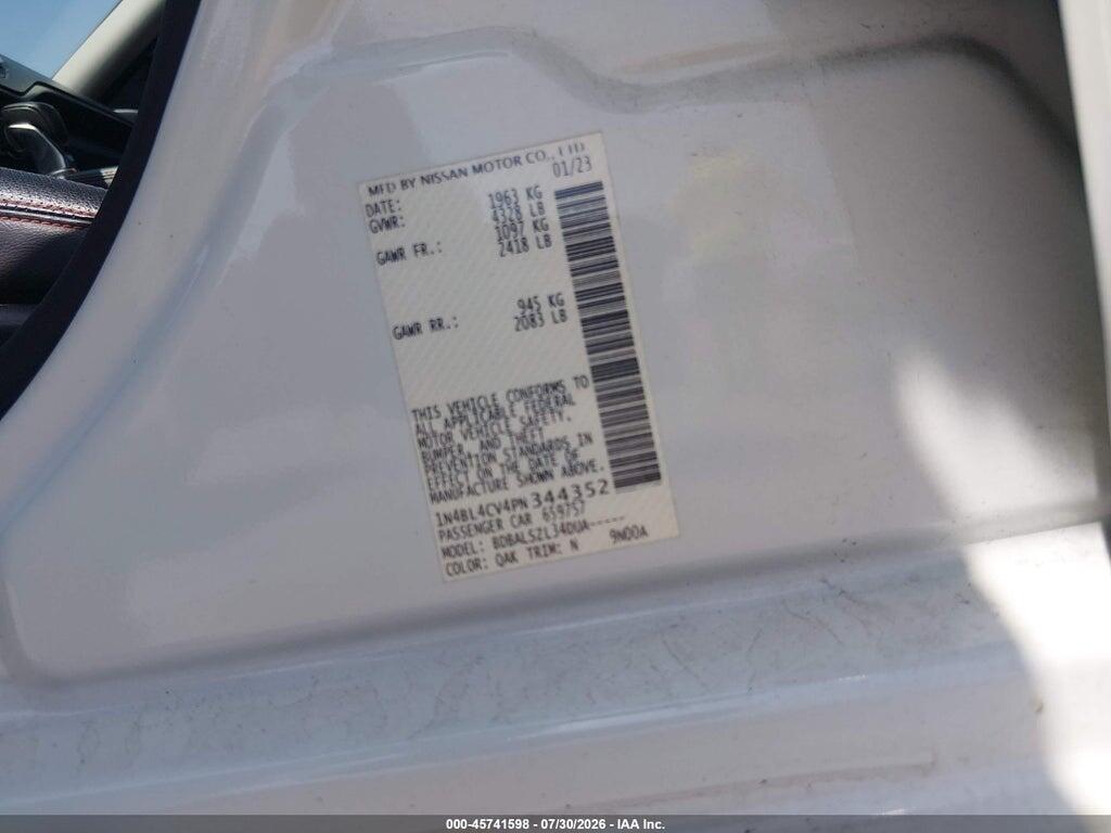 1N4BL4CV4PN344352 2023 NISSAN ALTIMA photo no. 9