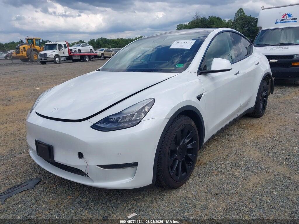 5YJYGDEE7MF074341 2021 TESLA MODEL Y photo no. 2