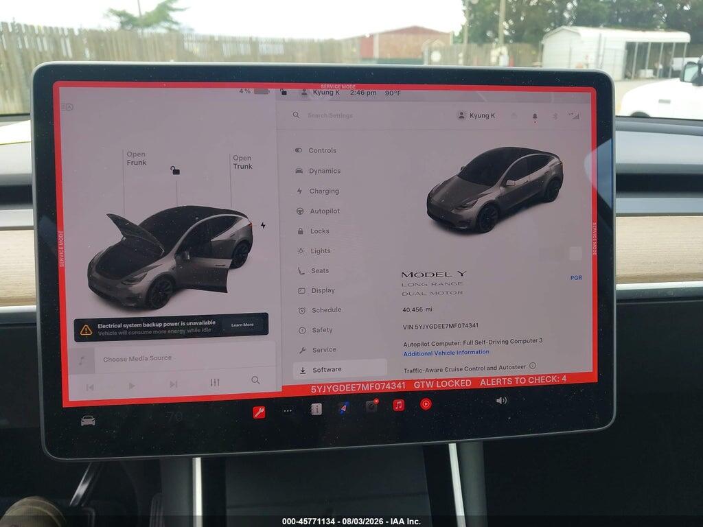 5YJYGDEE7MF074341 2021 TESLA MODEL Y photo no. 7