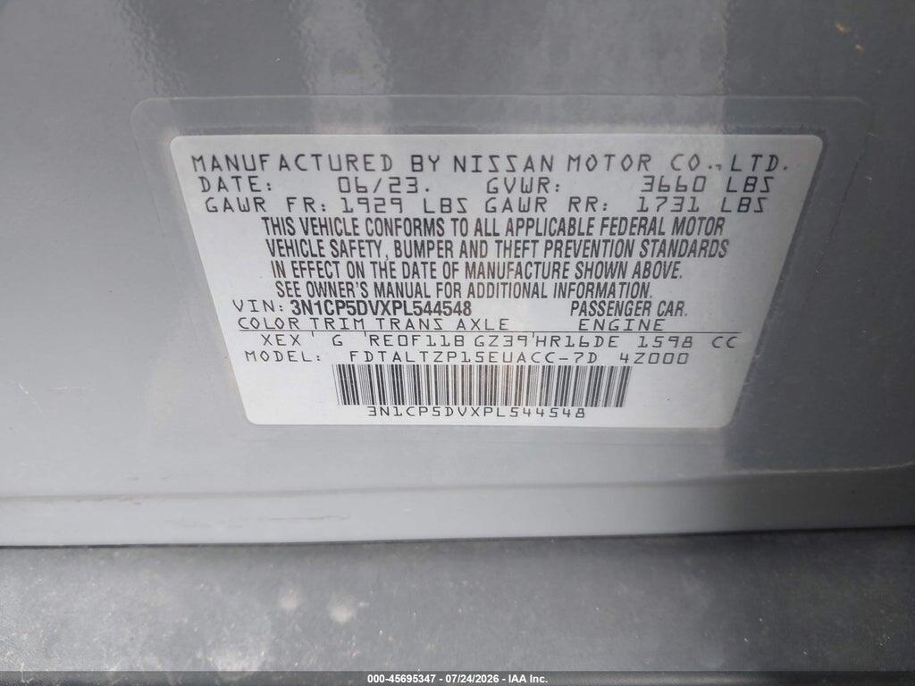 3N1CP5DVXPL544548 2023 NISSAN KICKS photo no. 9