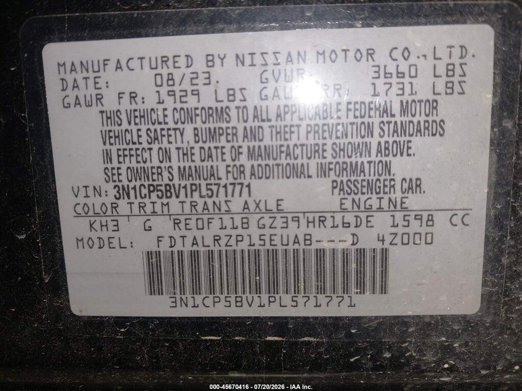 3N1CP5BV1PL571771 2023 NISSAN KICKS photo no. 9