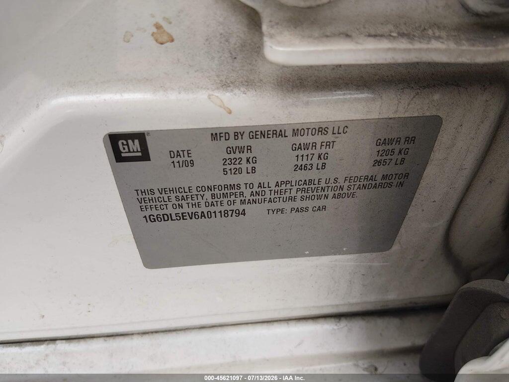 1G6DL5EV6A0118794 2010 CADILLAC CTS photo no. 9