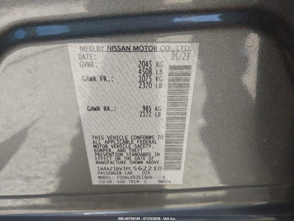 1N4AZ1BV3PC562210 2023 NISSAN LEAF photo no. 9