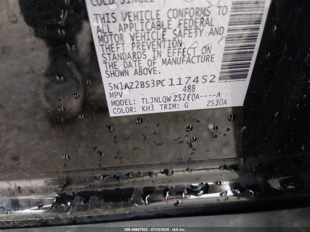 5N1AZ2BS3PC117452 2023 NISSAN MURANO photo no. 9