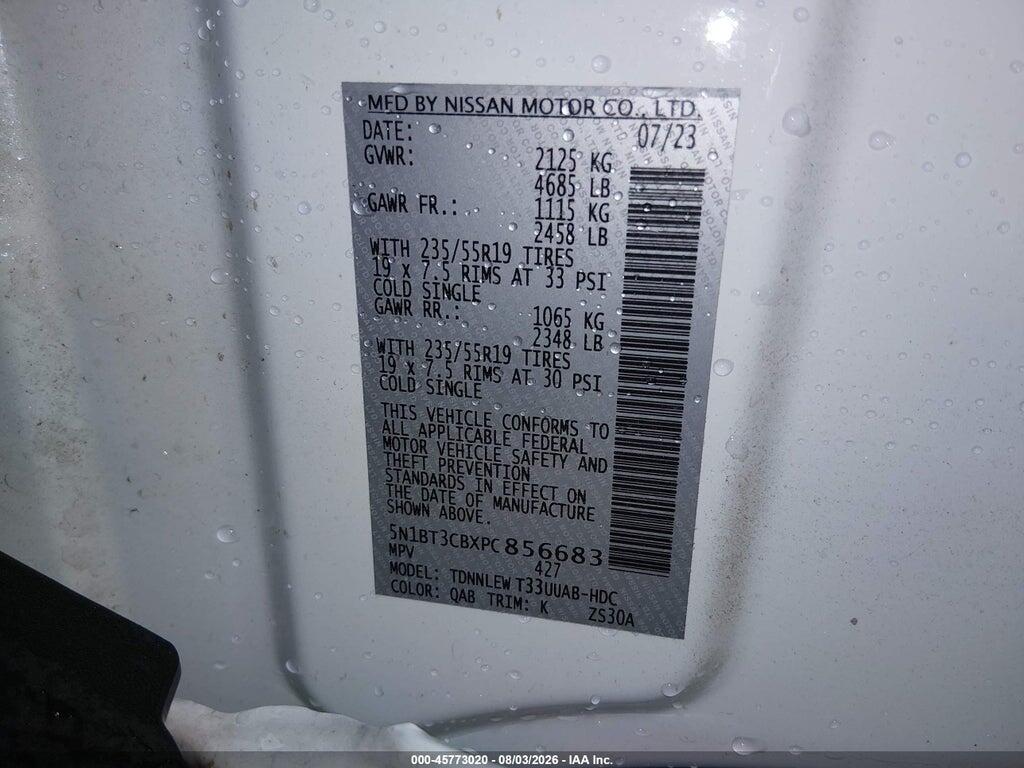 5N1BT3CBXPC856683 2023 NISSAN ROGUE photo no. 9
