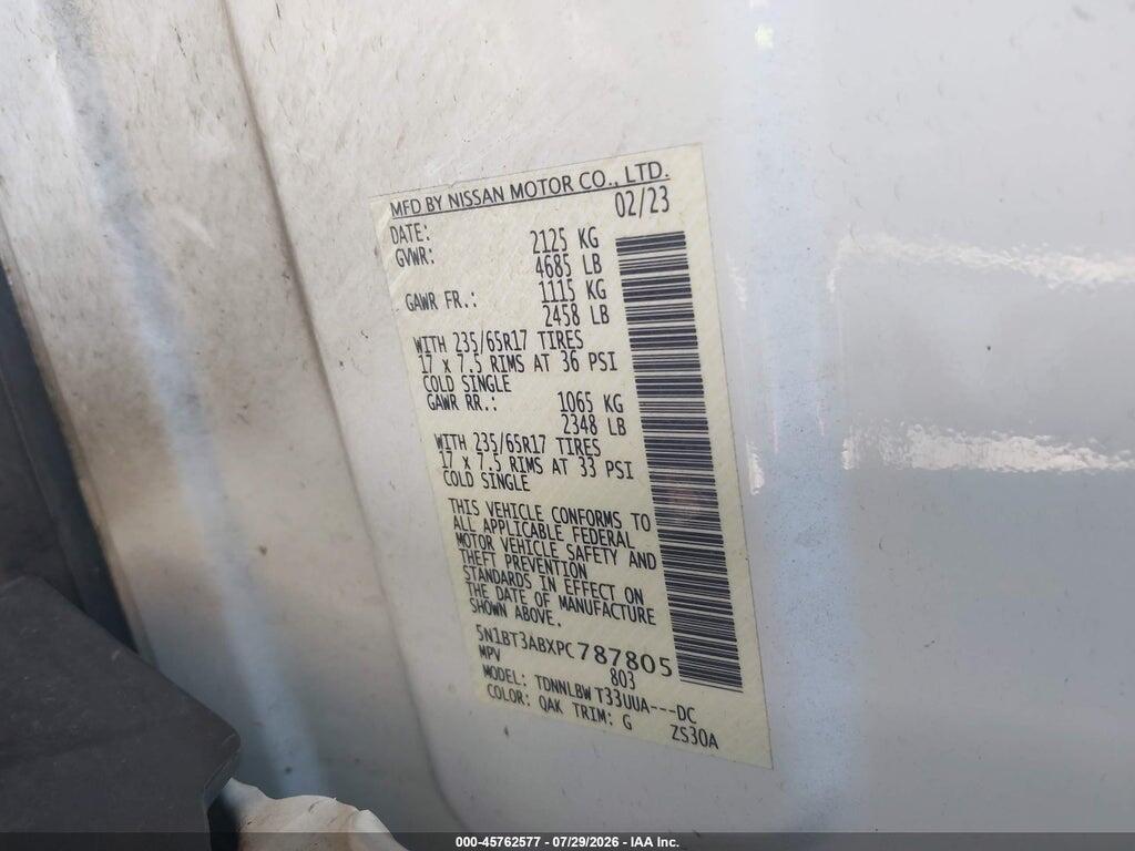 5N1BT3ABXPC787805 2023 NISSAN ROGUE photo no. 9