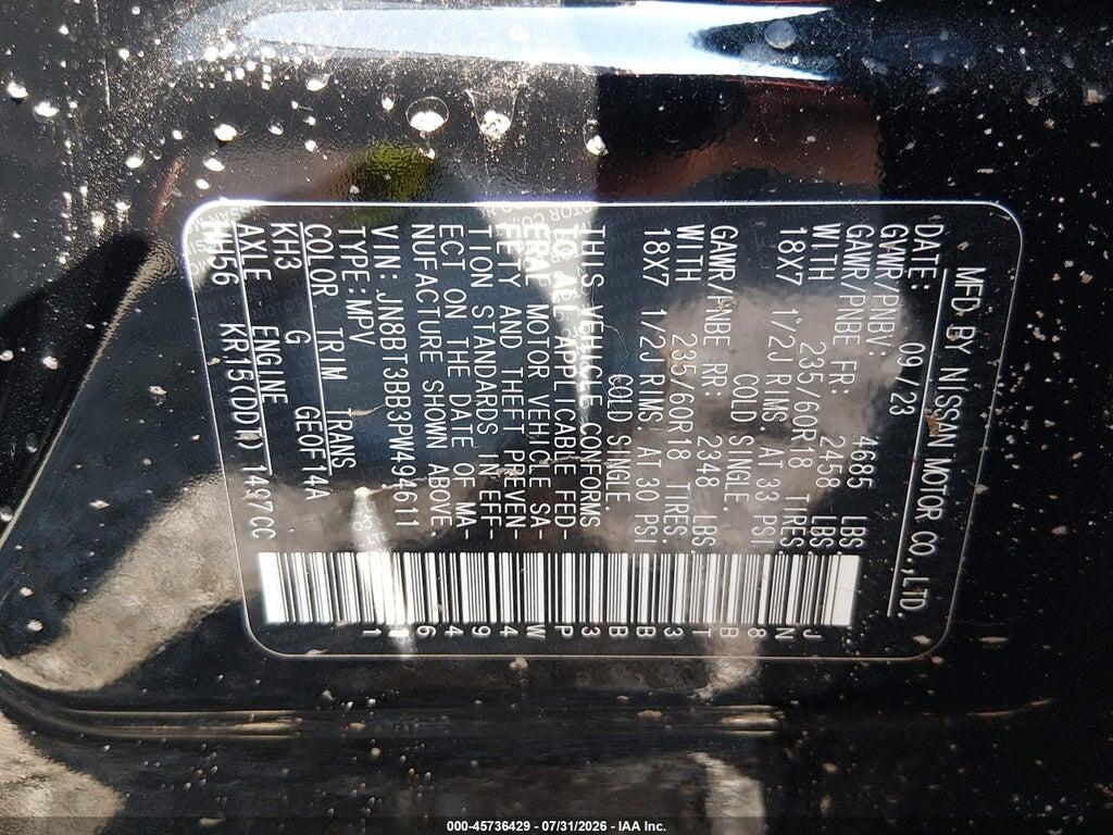 JN8BT3BB3PW494611 2023 NISSAN ROGUE photo no. 4