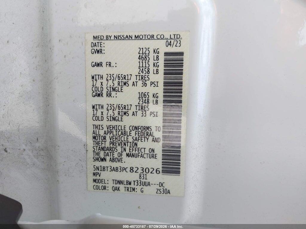 5N1BT3AB3PC823026 2023 NISSAN ROGUE photo no. 9