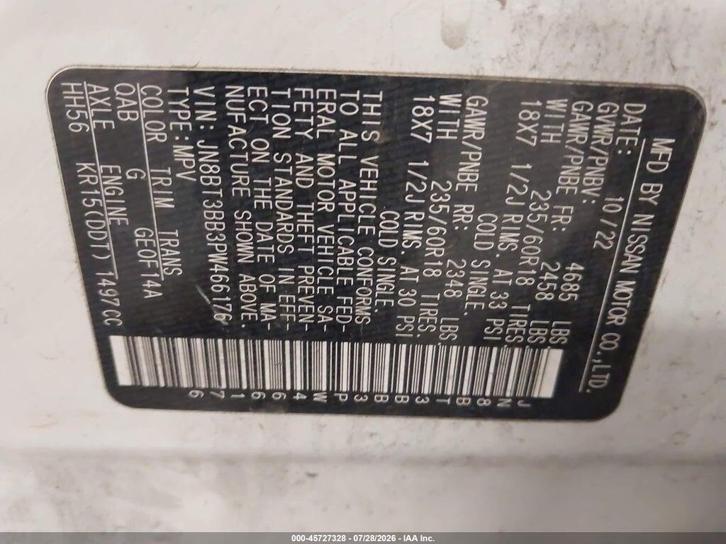 JN8BT3BB3PW466176 2023 NISSAN ROGUE photo no. 9