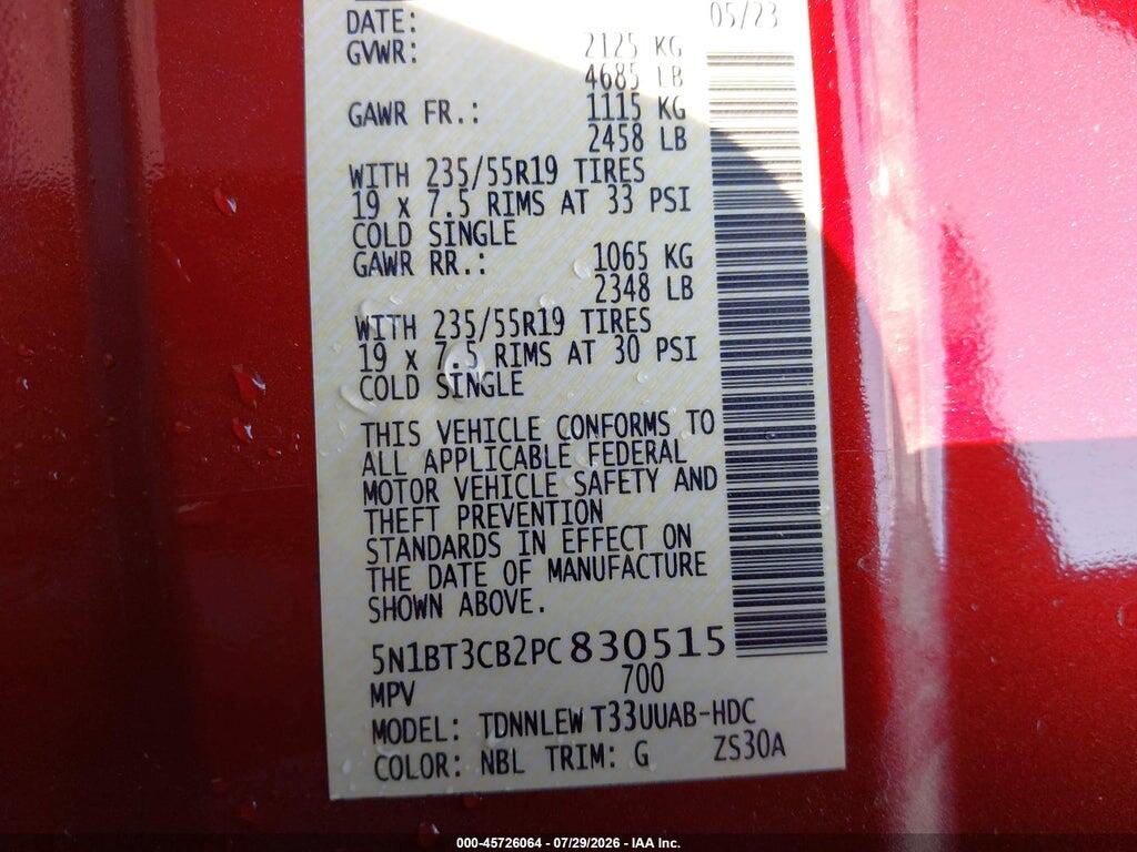 5N1BT3CB2PC830515 2023 NISSAN ROGUE photo no. 9