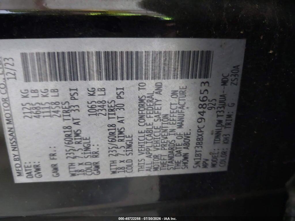 5N1BT3BBXPC948653 2023 NISSAN ROGUE photo no. 9