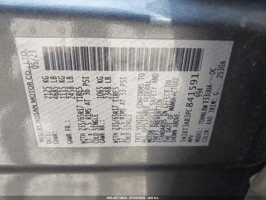 5N1BT3AB3PC841591 2023 NISSAN ROGUE photo no. 9
