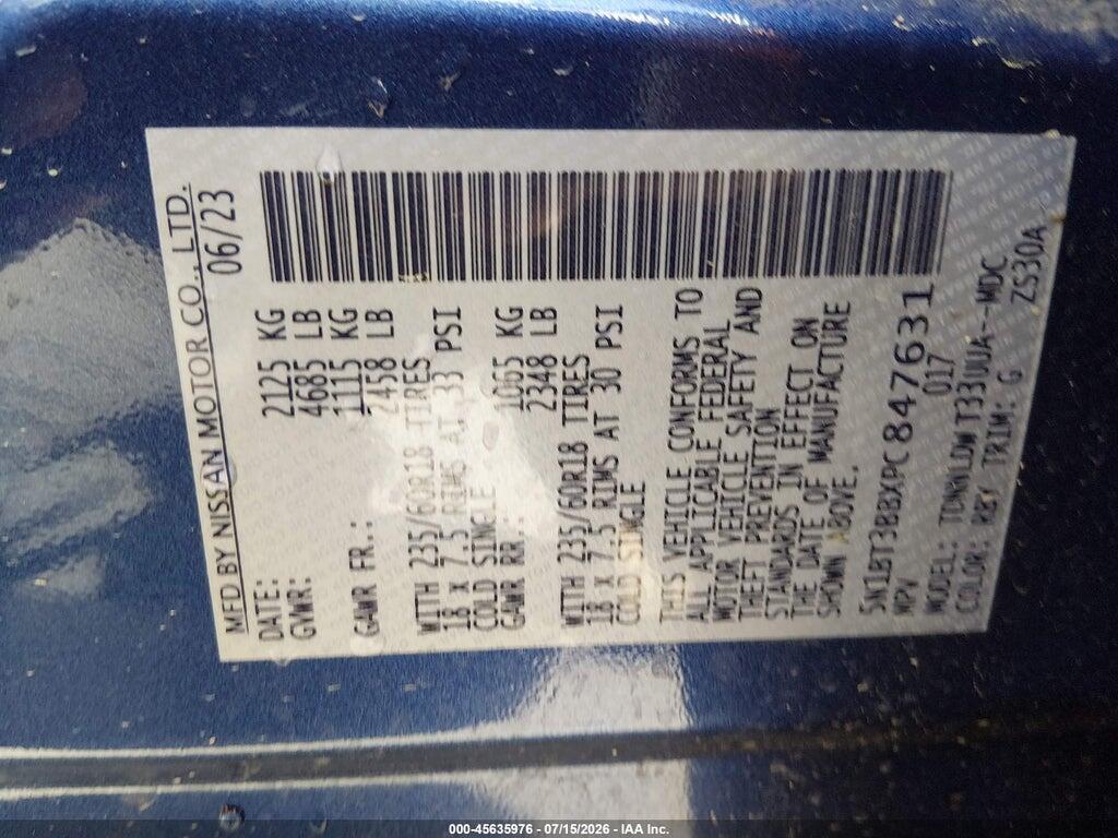 5N1BT3BBXPC847631 2023 NISSAN ROGUE photo no. 9