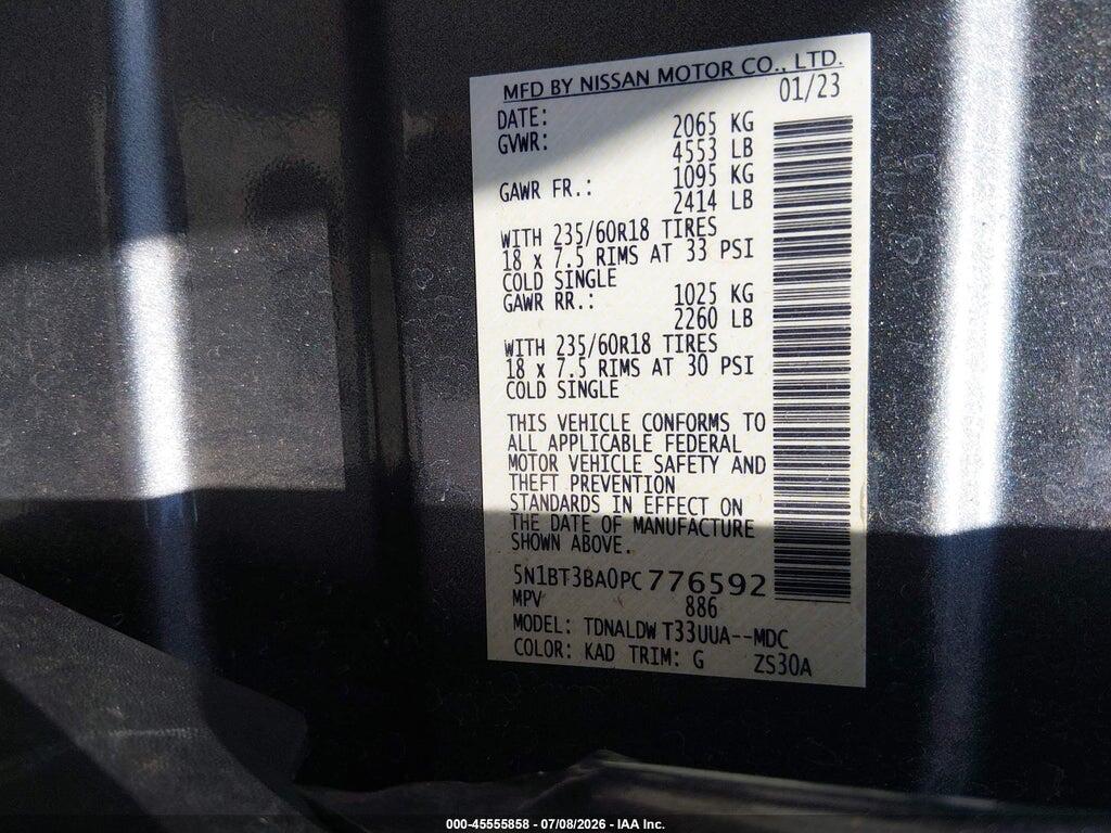 5N1BT3BA0PC776592 2023 NISSAN ROGUE photo no. 9