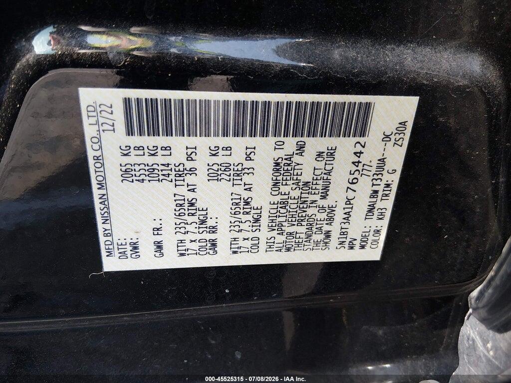 5N1BT3AA1PC765442 2023 NISSAN ROGUE photo no. 9