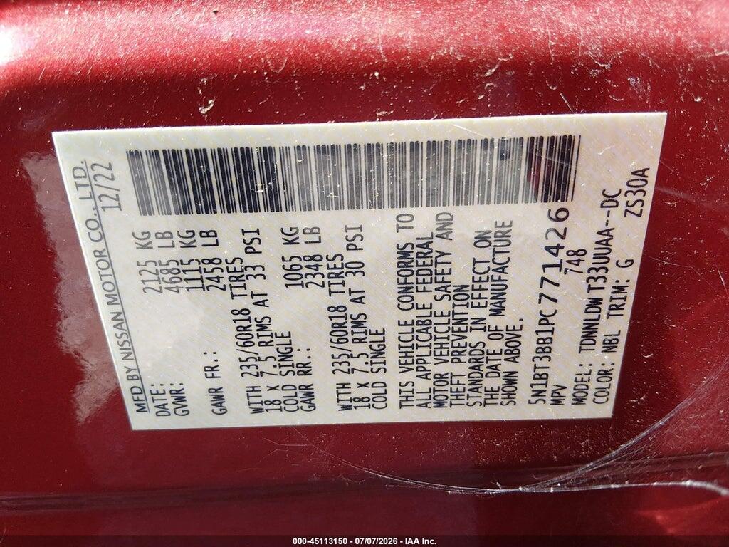 5N1BT3BB1PC771426 2023 NISSAN ROGUE photo no. 9