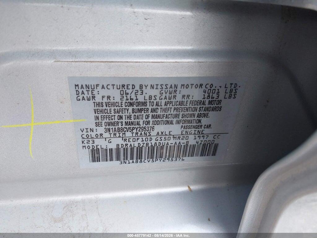 3N1AB8CV5PY295376 2023 NISSAN SENTRA photo no. 9
