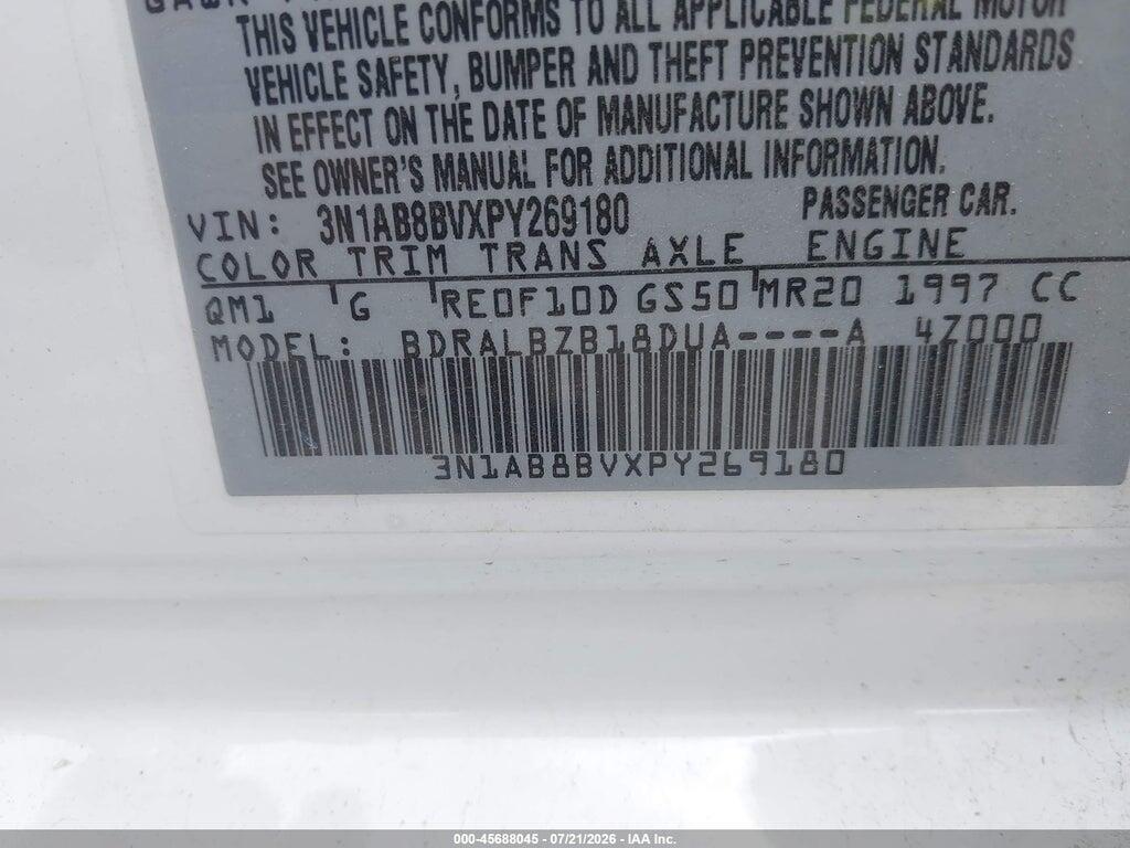 3N1AB8BVXPY269180 2023 NISSAN SENTRA photo no. 9