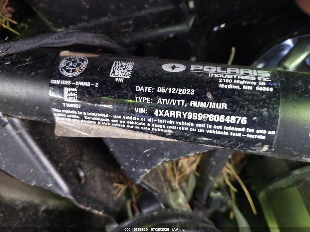 4XARRY999P8064876 2023 POLARIS RANGER photo no. 10