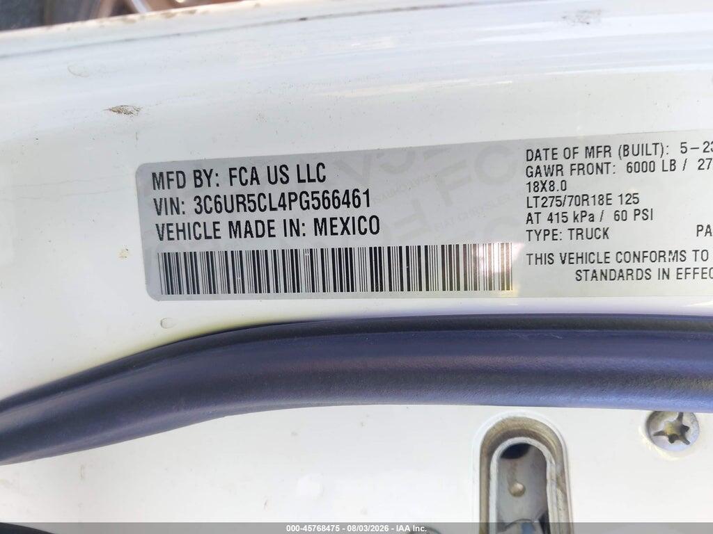 3C6UR5CL4PG566461 2023 RAM 2500 photo no. 9