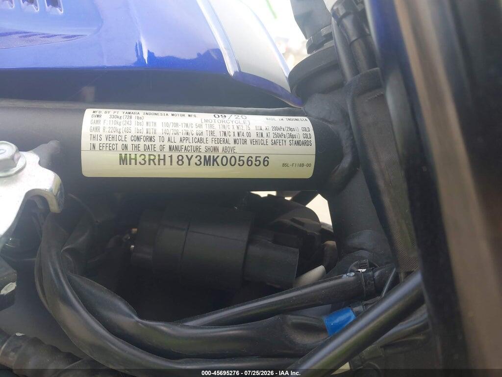 MH3RH18Y3MK005656 2021 YAMAHA YZFR3 photo no. 10