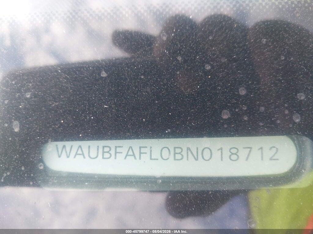 WAUBFAFL0BN018712 2011 AUDI A4 photo no. 9