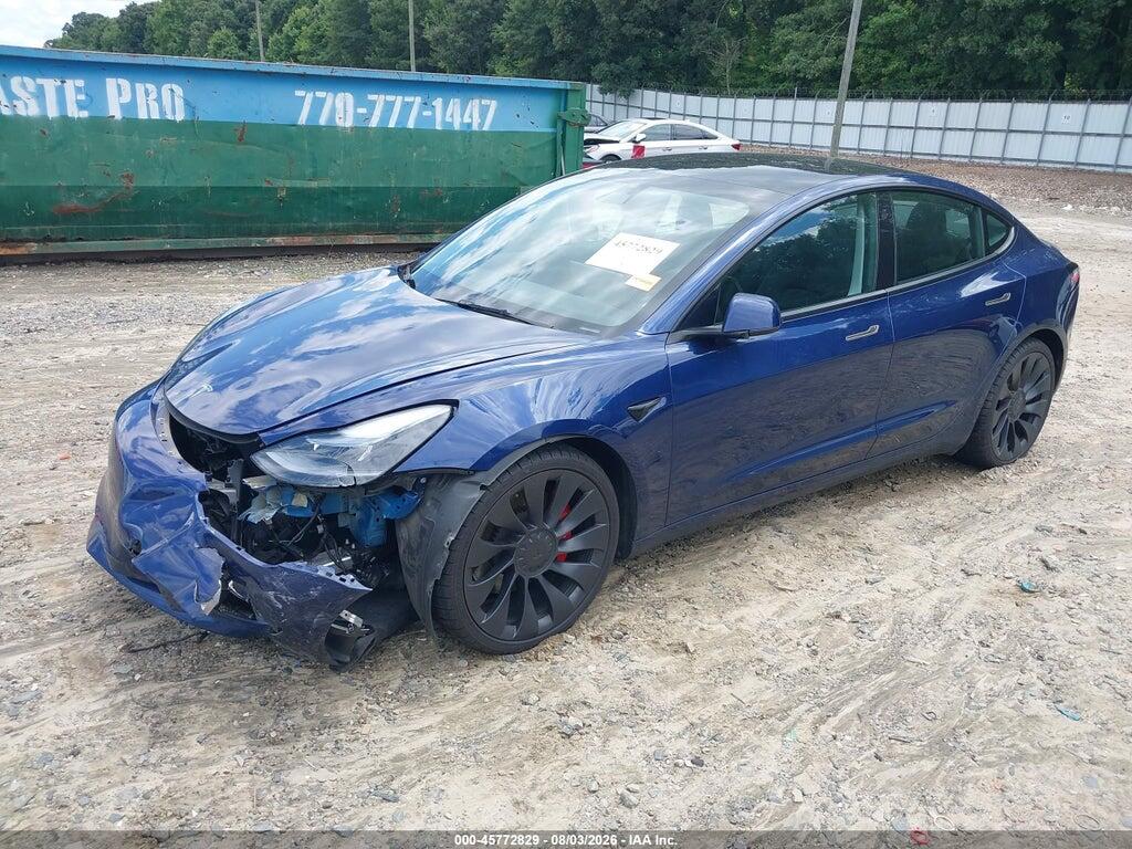 5YJ3E1EC9PF672934 2023 TESLA MODEL 3 photo no. 2