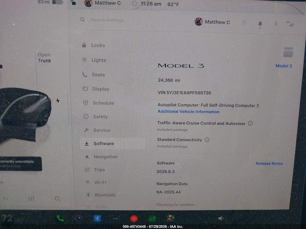 5YJ3E1EA9PF565736 2023 TESLA MODEL 3 photo no. 7