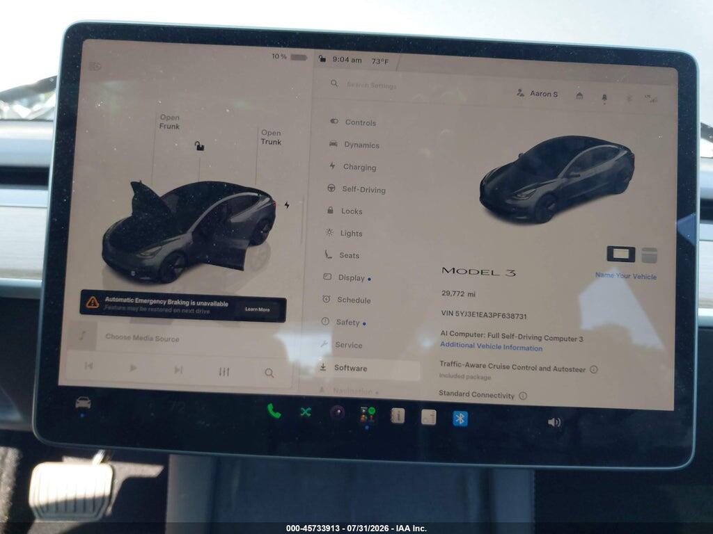 5YJ3E1EA3PF638731 2023 TESLA MODEL 3 photo no. 7