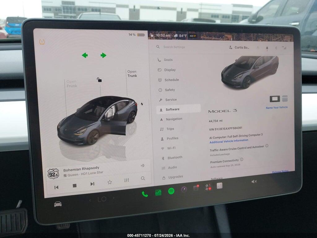 5YJ3E1EAXPF584361 2023 TESLA MODEL 3 photo no. 7