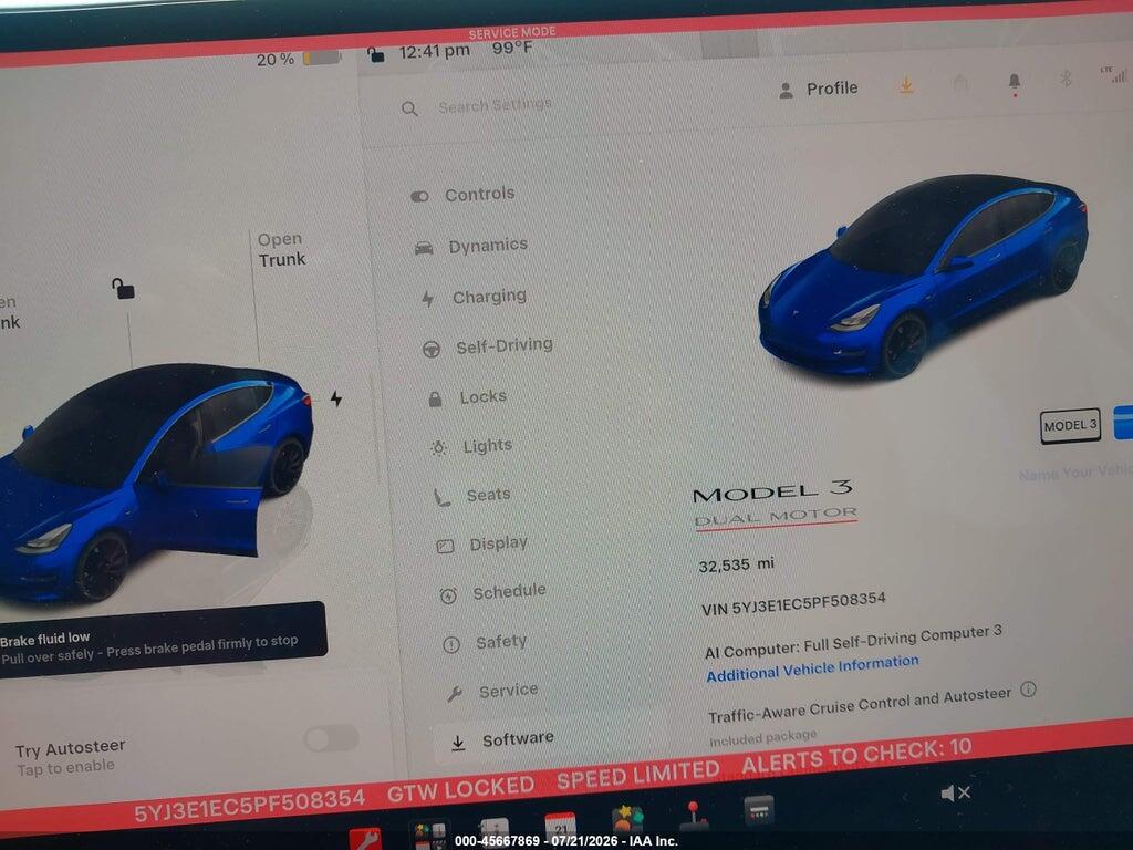 5YJ3E1EC5PF508354 2023 TESLA MODEL 3 photo no. 6
