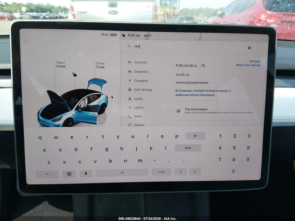 5YJ3E1EA0PF491610 2023 TESLA MODEL 3 photo no. 7