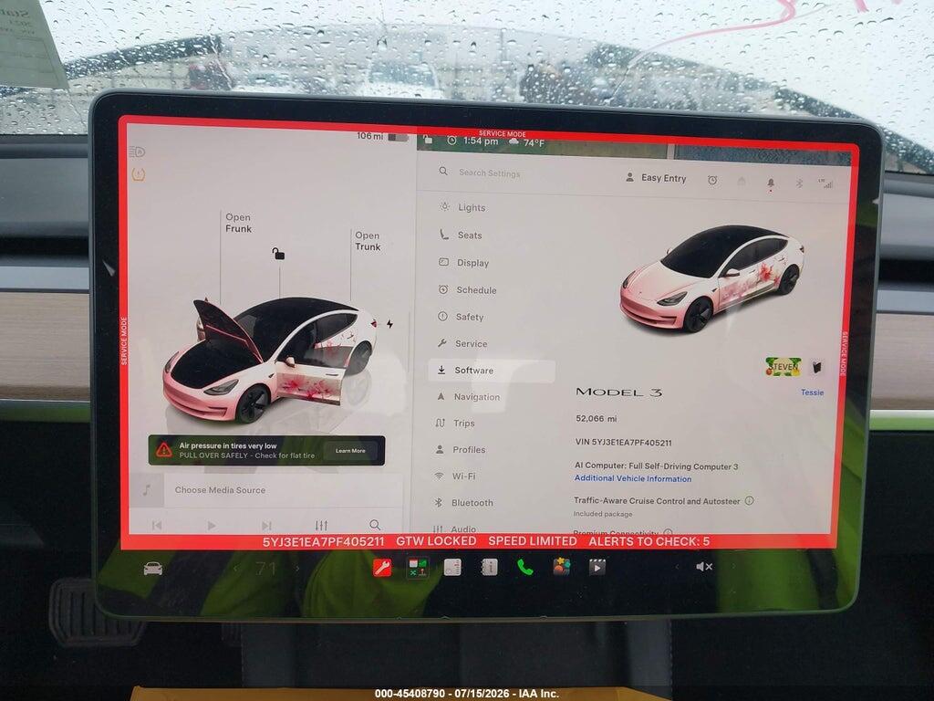 5YJ3E1EA7PF405211 2023 TESLA MODEL 3 photo no. 7