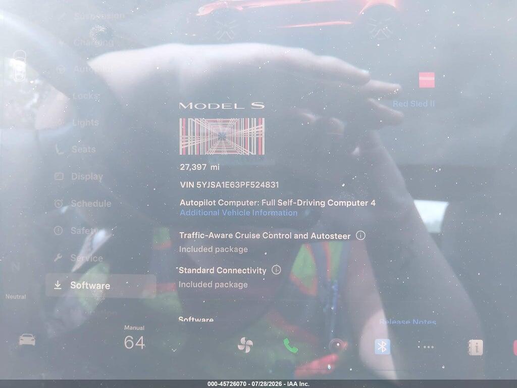 5YJSA1E63PF524831 2023 TESLA MODEL S photo no. 7