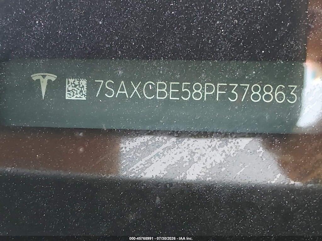 7SAXCBE58PF378863 2023 TESLA MODEL X photo no. 9