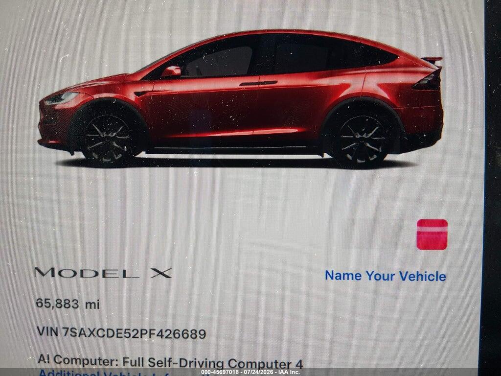 7SAXCDE52PF426689 2023 TESLA MODEL X photo no. 7