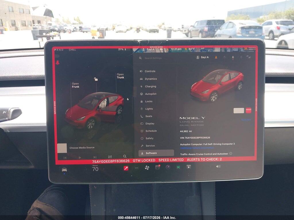 7SAYGDEE8PF636626 2023 TESLA MODEL Y photo no. 7