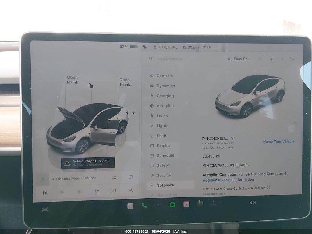 7SAYGDEE8PF886805 2023 TESLA MODEL Y photo no. 7