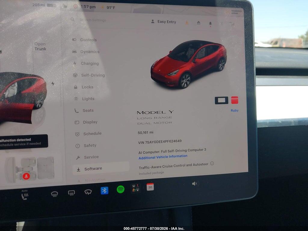7SAYGDEE4PF624649 2023 TESLA MODEL Y photo no. 7