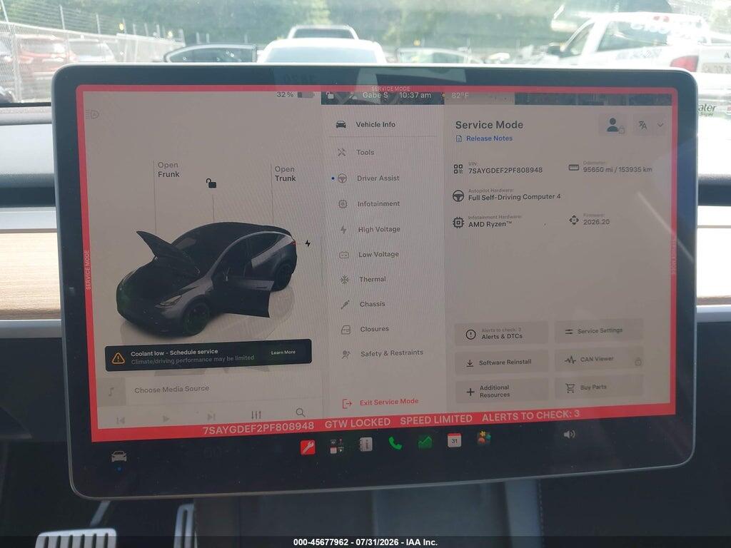 7SAYGDEF2PF808948 2023 TESLA MODEL Y photo no. 7