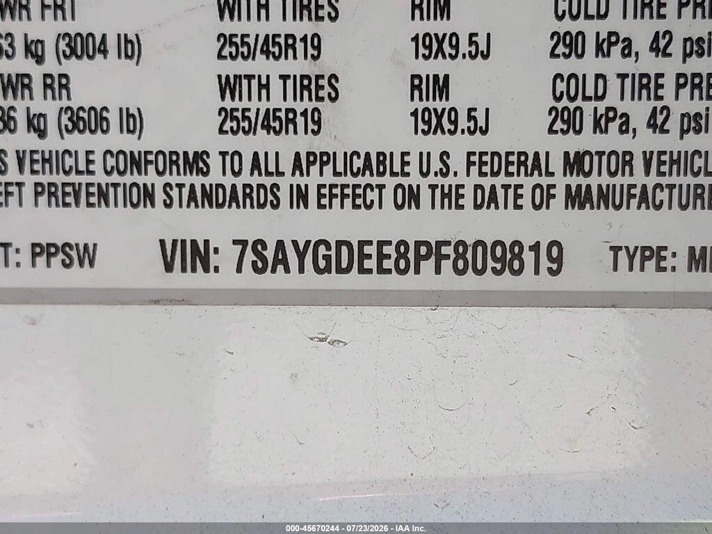 7SAYGDEE8PF809819 2023 TESLA MODEL Y photo no. 9